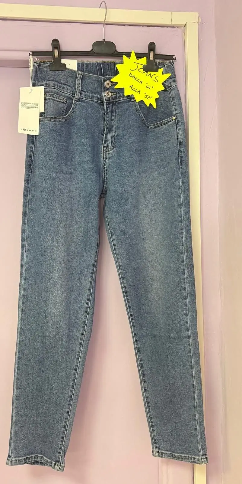 JEANS elasticizzato,con elastico