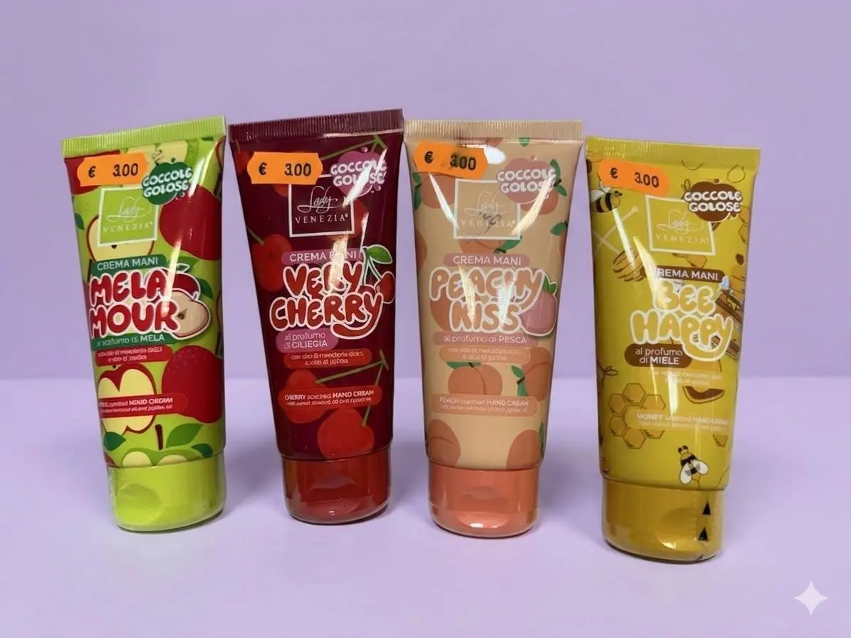 Crema mani disponibile in diverse profumazioni