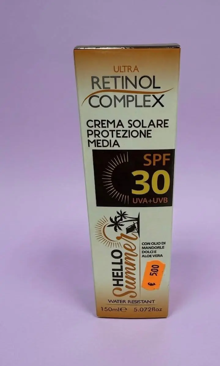 Crema retinol solare bambini 30 protezione media