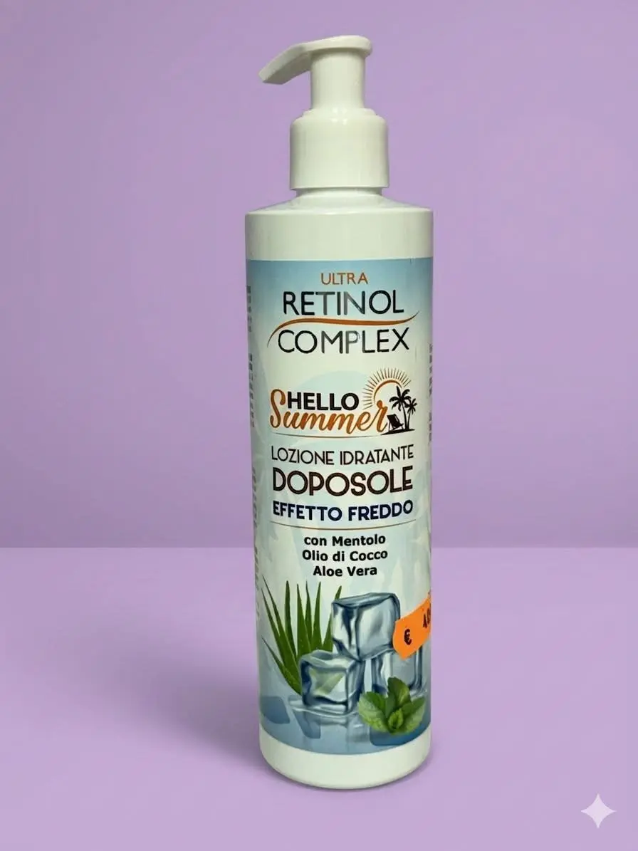 Retinol Doposole effetto freddo. Azione idratante con mentolo, olio di cocco e aloe vera